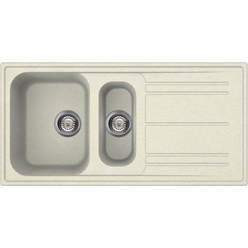 SMEG valamu LZ102P, 100cm, RIGAE®, pealt paigaldatav, käsitsi, graniit, kreem