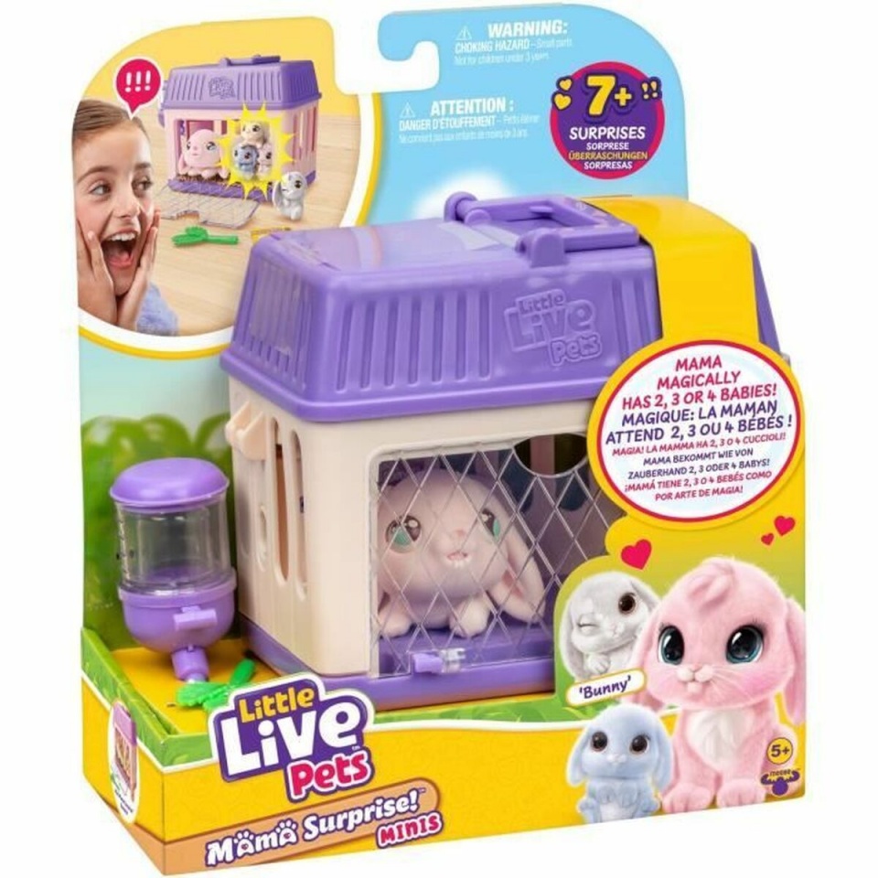 Little Live Pets pehme mänguasi Mama Surprise Rabbits roosa Rose Plüüš Jänes