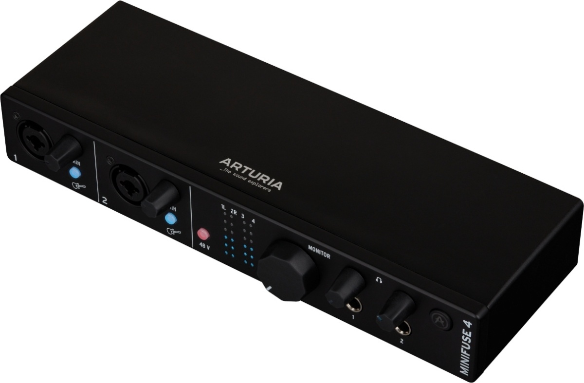 Arturia Minifuse 4 helikaart USB-C jaoks, must