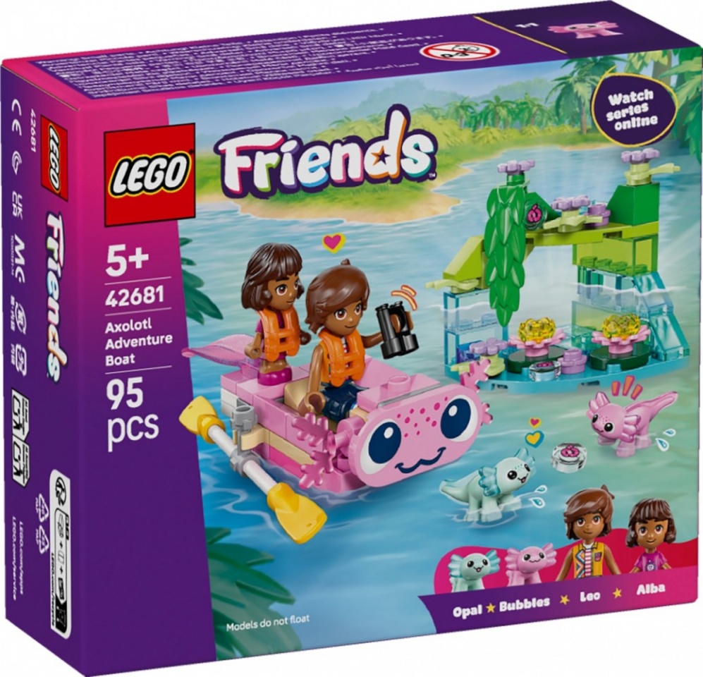 Lego klotsid Blocks Friends 42681 Axolotl Adventure Boat