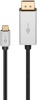 Goobay adapter Goobay USB-C to DisplayPort Cable 	60176 2 m, hõbedane/must, DisplayPort, Type-C