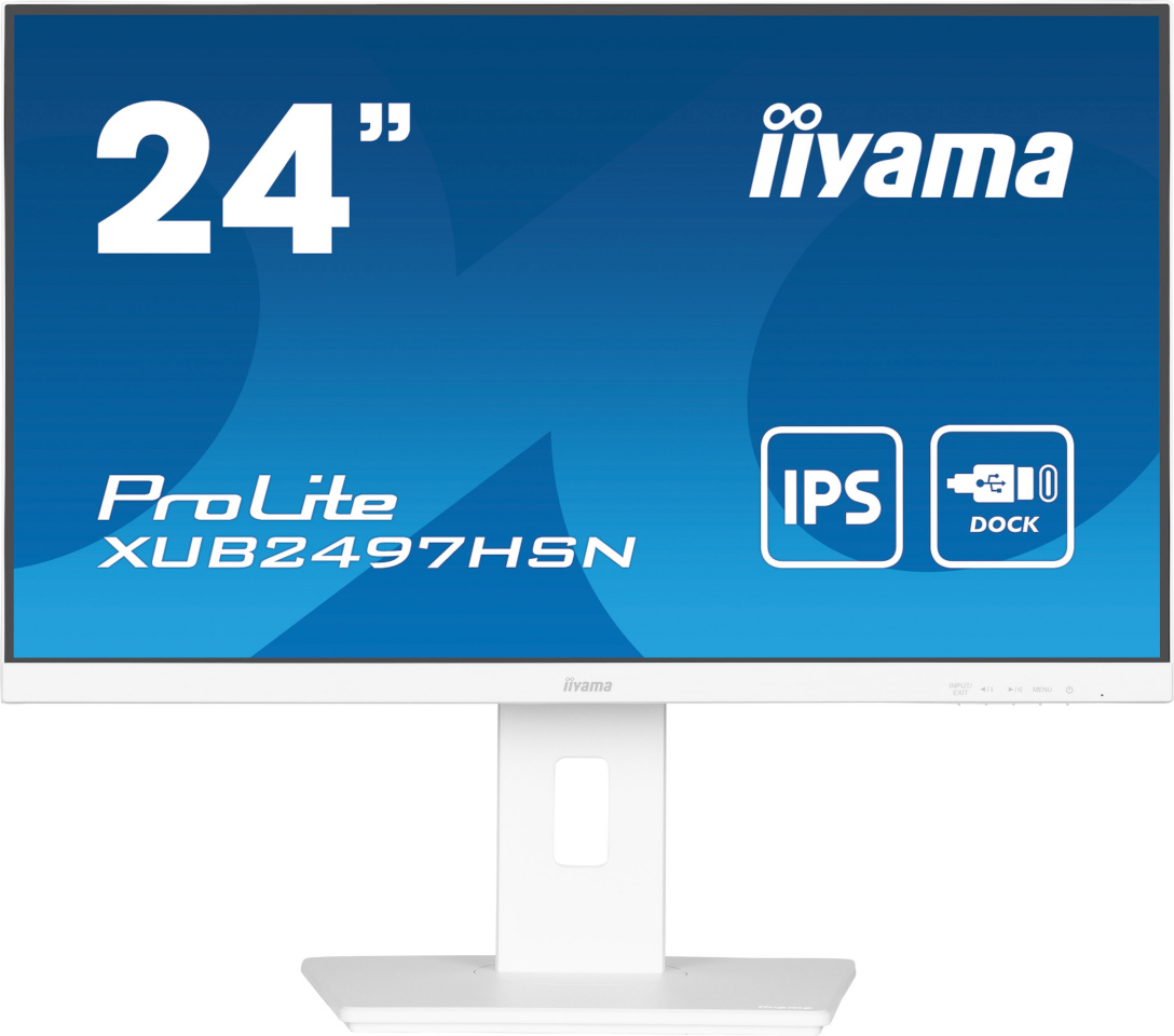 iiyama monitor 60,5cm (23.8") XUB2497HSN-W2 16:9 HDMI+DP+USB-C Lift