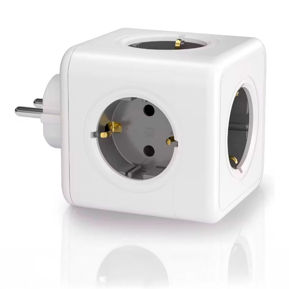 Fbright 5-pesaga pistik ilma toitelülitita valge 3680 W