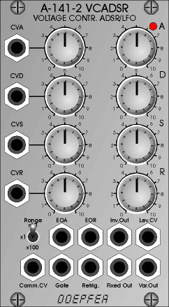 Doepfer A-141-2 pingega juhitav ümbrikugeneraator VCADSR / VCLFO Eurorack moodul