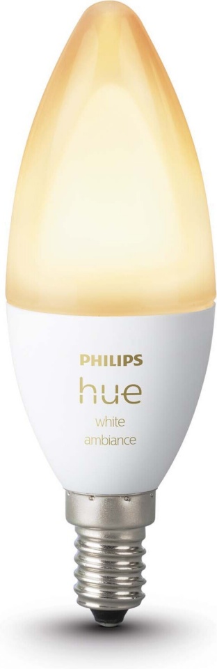 Philips nutipirn Hue White Ambiance Smart Bulb, E14, Candle Bulb, 470 lm, 1tk
