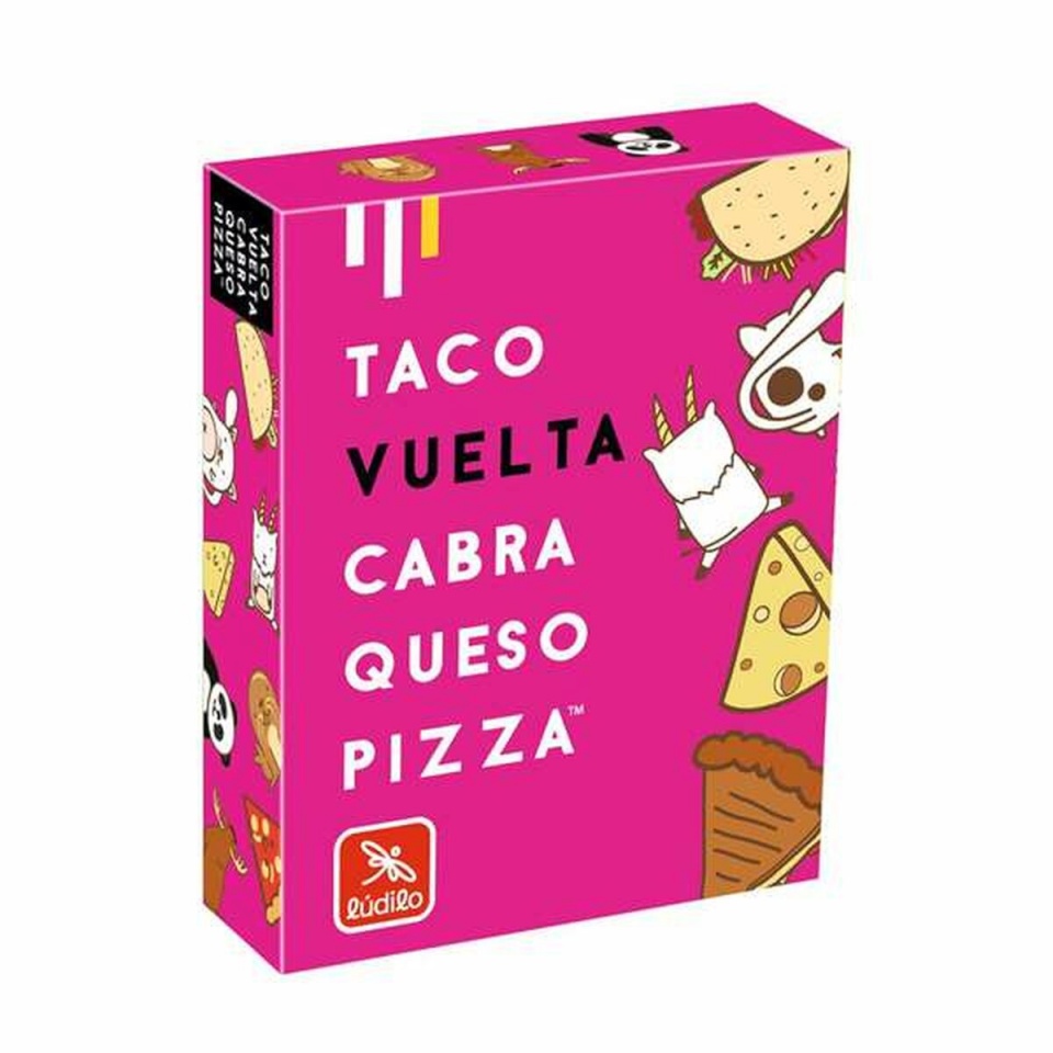 Lúdilo arendav mäng kolm-ühes Taco, Vuelta, Cabra, Queso, Pizza
