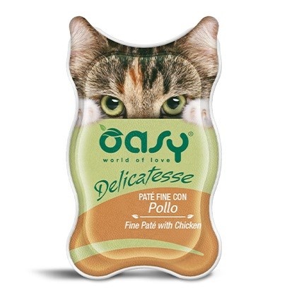 Oasy kassitoit Delicatesse Fine Paté with Chicken, 85g