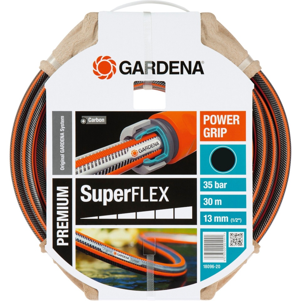 Gardena voolik Premium SuperFLEX Hose, 13mm (1/2"), 30m, hall/oranž
