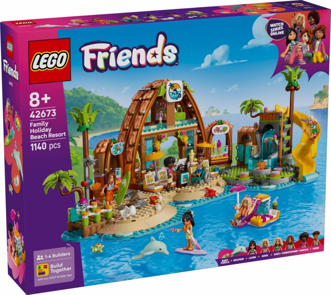 LEGO klotsid 42673 Friends Familienurlaub im Strandresort