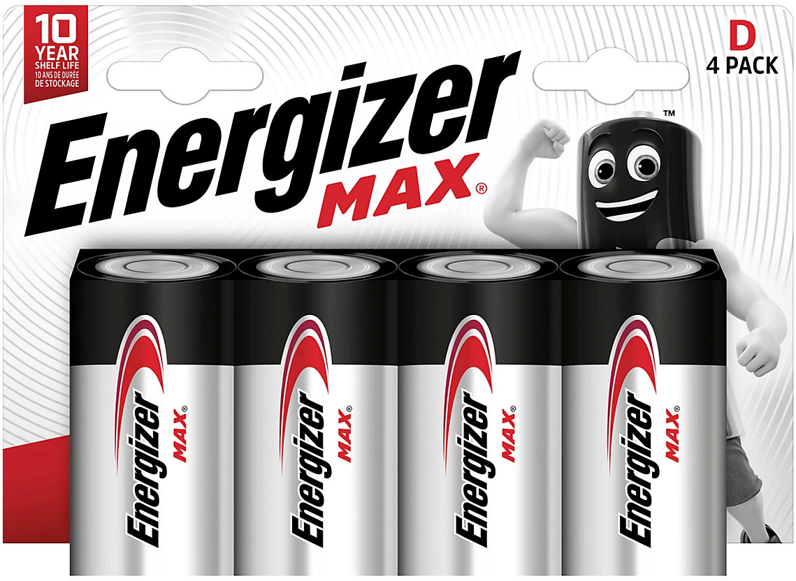 Energizer patarei Energizer Max Alkaline D CHP4