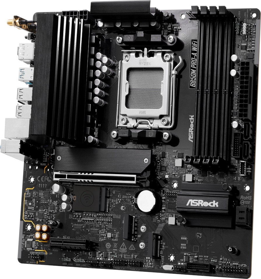 ASRock emaplaat B850M Pro-A WiFi AM5 mATX HDMI/DP DDR5