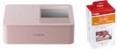 Canon fotoprinter Selphy CP-1500, roosa + fotopaber RP-108 Paper 10x15