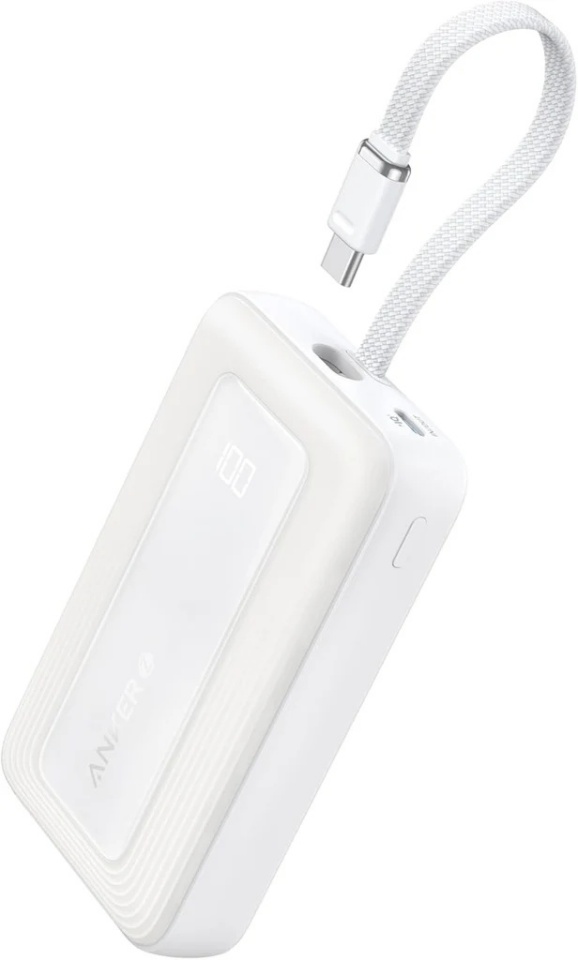 Anker akupank Anker , Built-In USB-C Cable, 30W | A1688H21 | 10000 mAh | valge