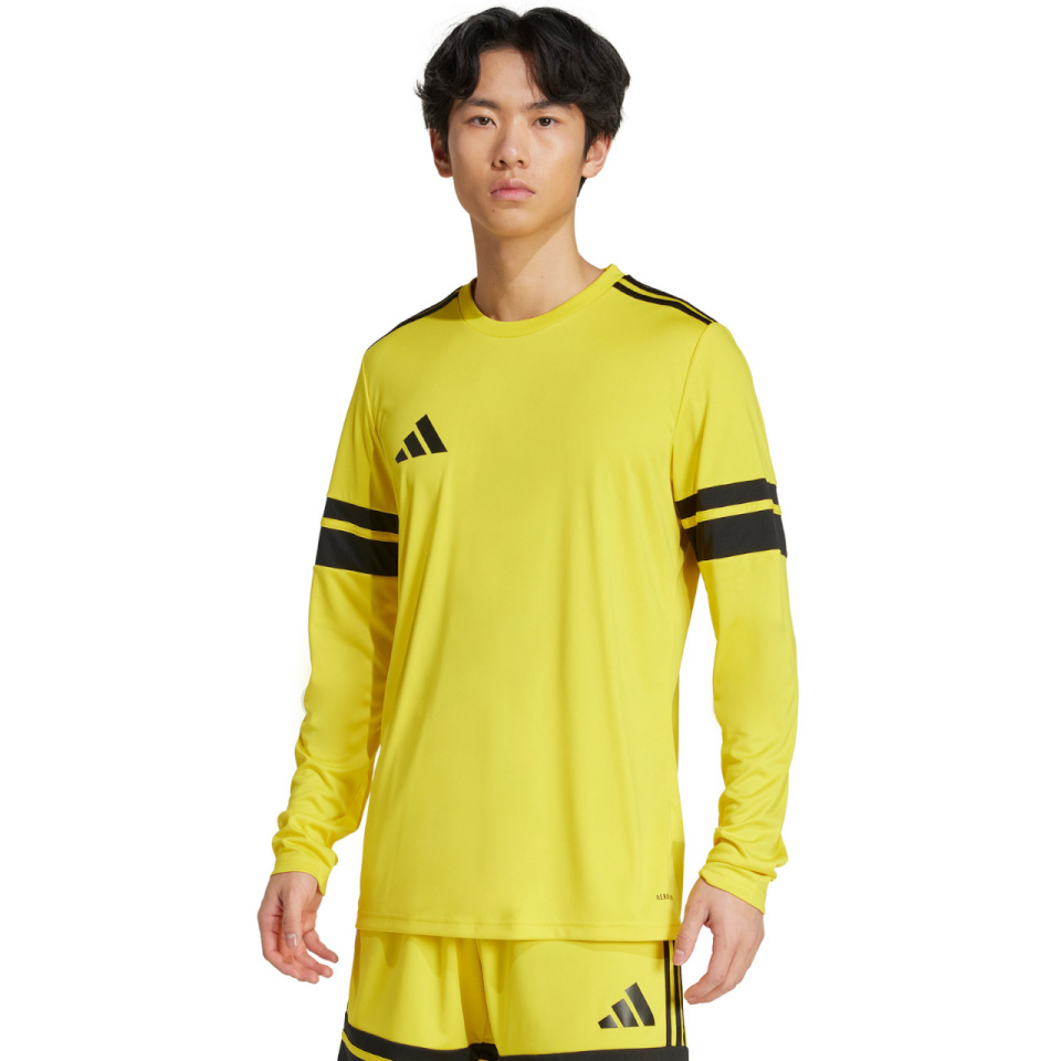 Adidas Teamwear T-särk meestele Squadra 25 Long Sleeve Jersey LM kollane JF6077 suurus L