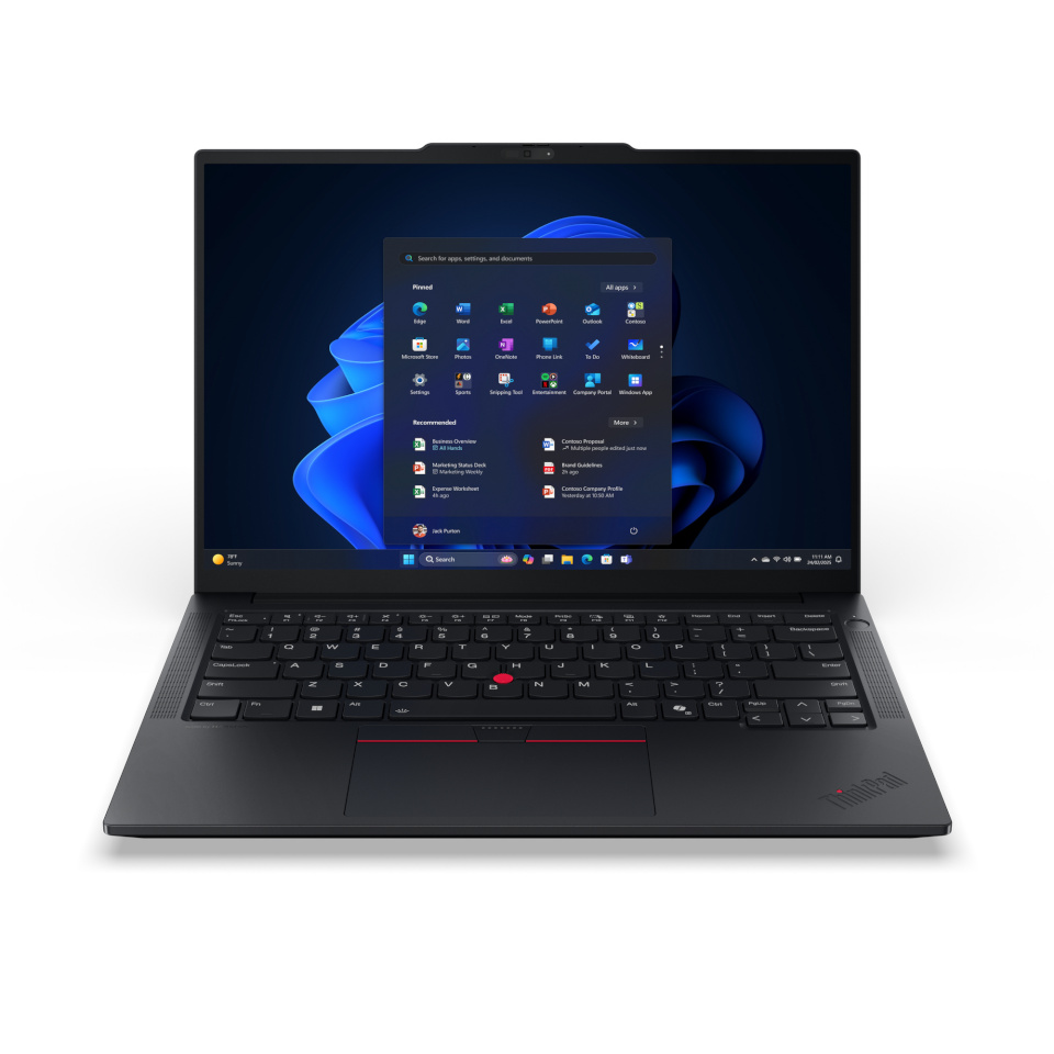 Lenovo sülearvuti ThinkPad E14 AMD G7 (21T0003NGE) (must, AMD Ryzen 7 250, AMD Radeon 780M, 32GB DDR5, 1TB (1TB SSD), Windows 11 Pro)