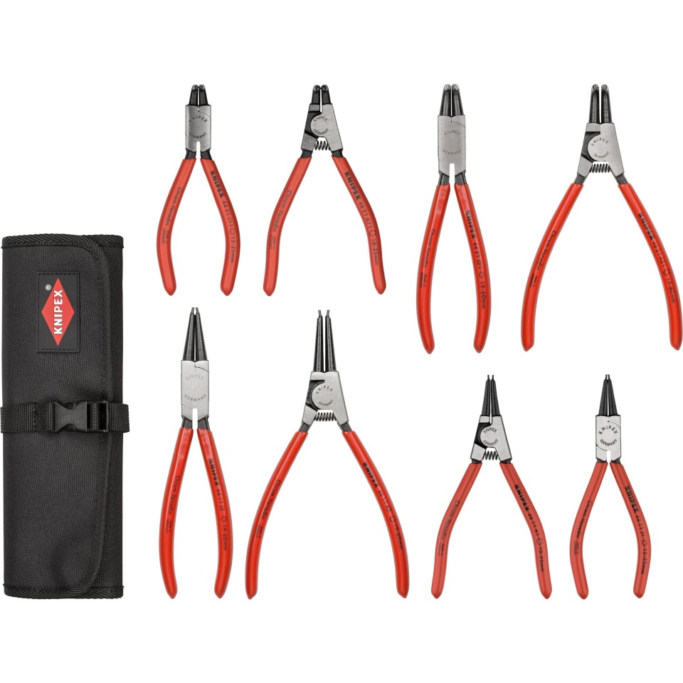 Knipex tööriistakomplekt Circlip Pliers Set Case with 8 Pliers