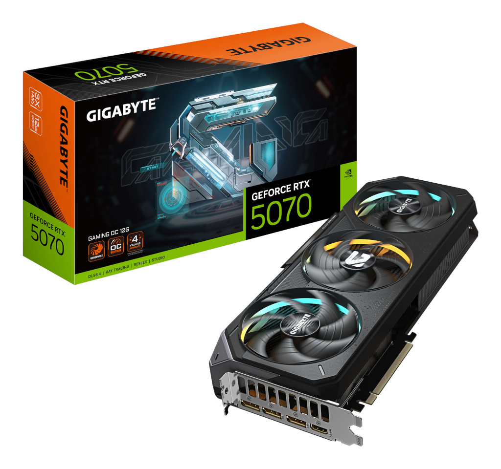 Gigabyte videokaart nVidia GeForce RTX 5070 GAMING OC 12GB