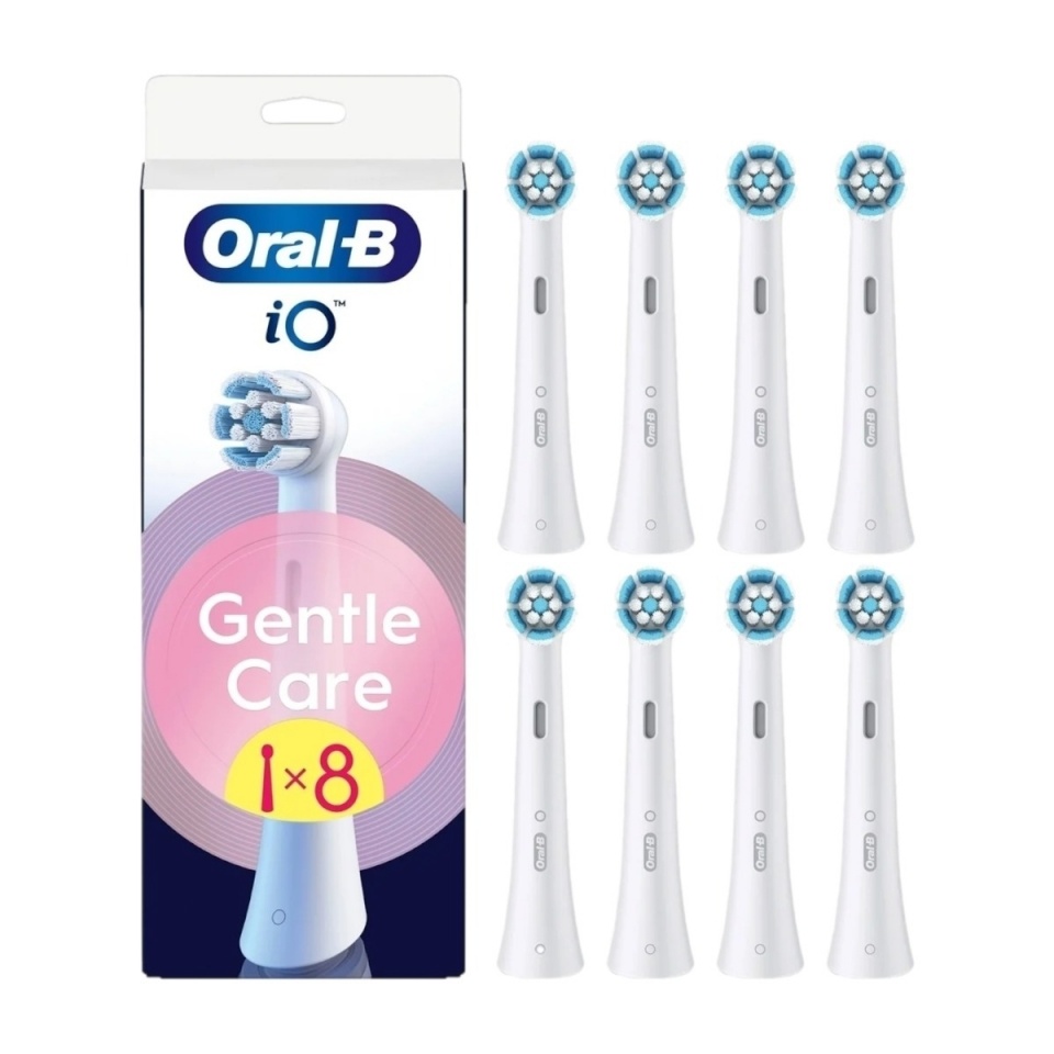 Braun lisaharjad Oral-B iO Gentle Care 8tk, valge