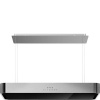 SMEG õhupuhastaja KSLS10X saare, 100 cm, Autovent, 650 m3/h, 73 dB, roostevaba-teras/must klaas