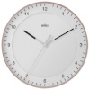 Braun BC 17 PW roosa/valge Quarzwanduhr, analog