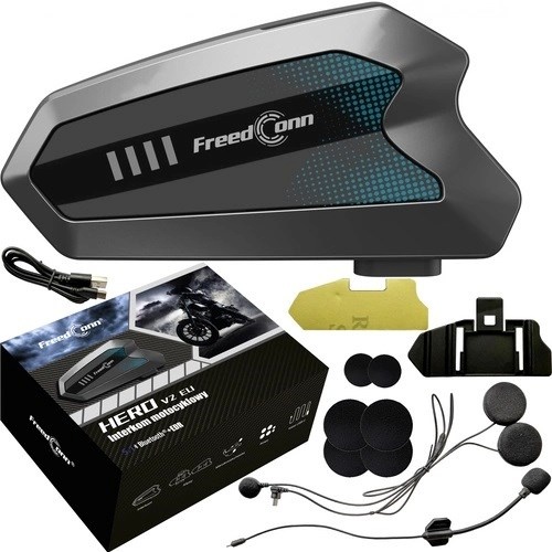 FreedConn kõrvaklapid HERO V2 EU motorcycle intercom