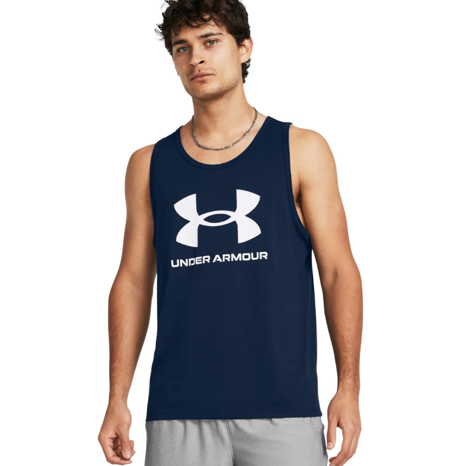 Under Armour T-särk meestele Sportstyle Logo Tank tumesinine 1382883 408 suurus S