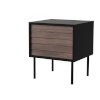 Cama Meble öökapp Bedside cabinet, 2tk CORTINA 45x40x51 must/walnut