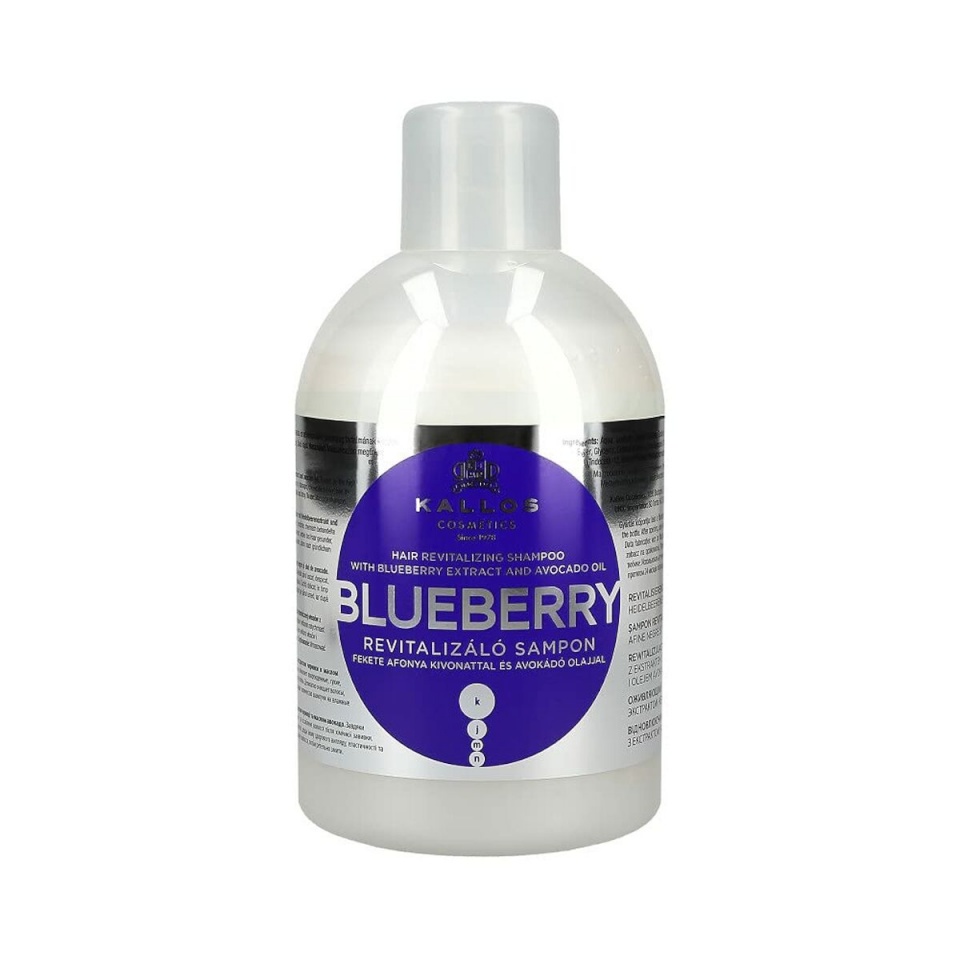 Kallos šampoon Blueberry Hair Shampoo 1000ml, naistele