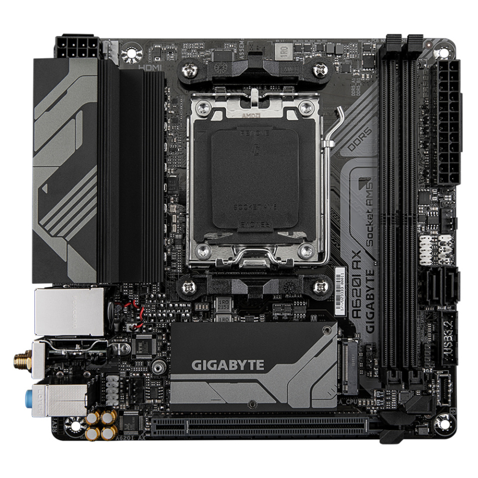 Gigabyte emaplaat A620I AX (A620,AM5,mITX,DDR5)