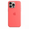 Apple kaitsekest Silicone Case with MagSafe for iPhone 15 Pro Max Guava, roosa