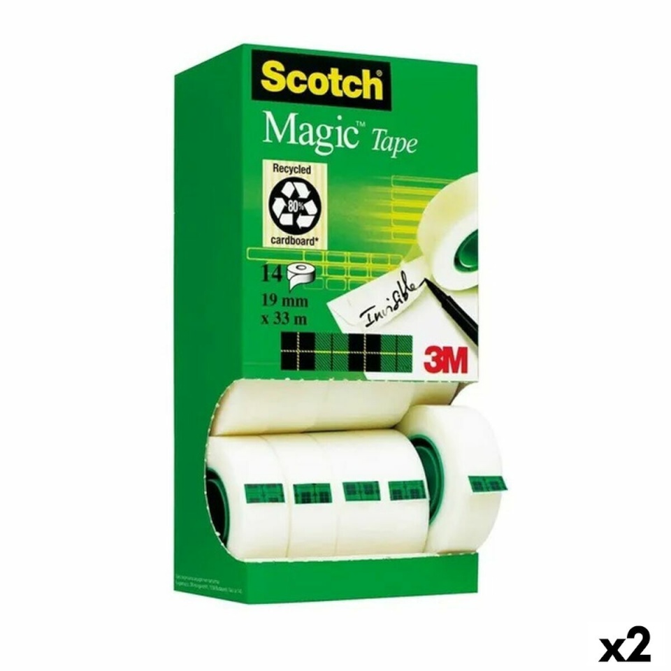 Scotch kleeplindi komplekt Invisible Magic 14 Osad 19 mmx33 m 2tk