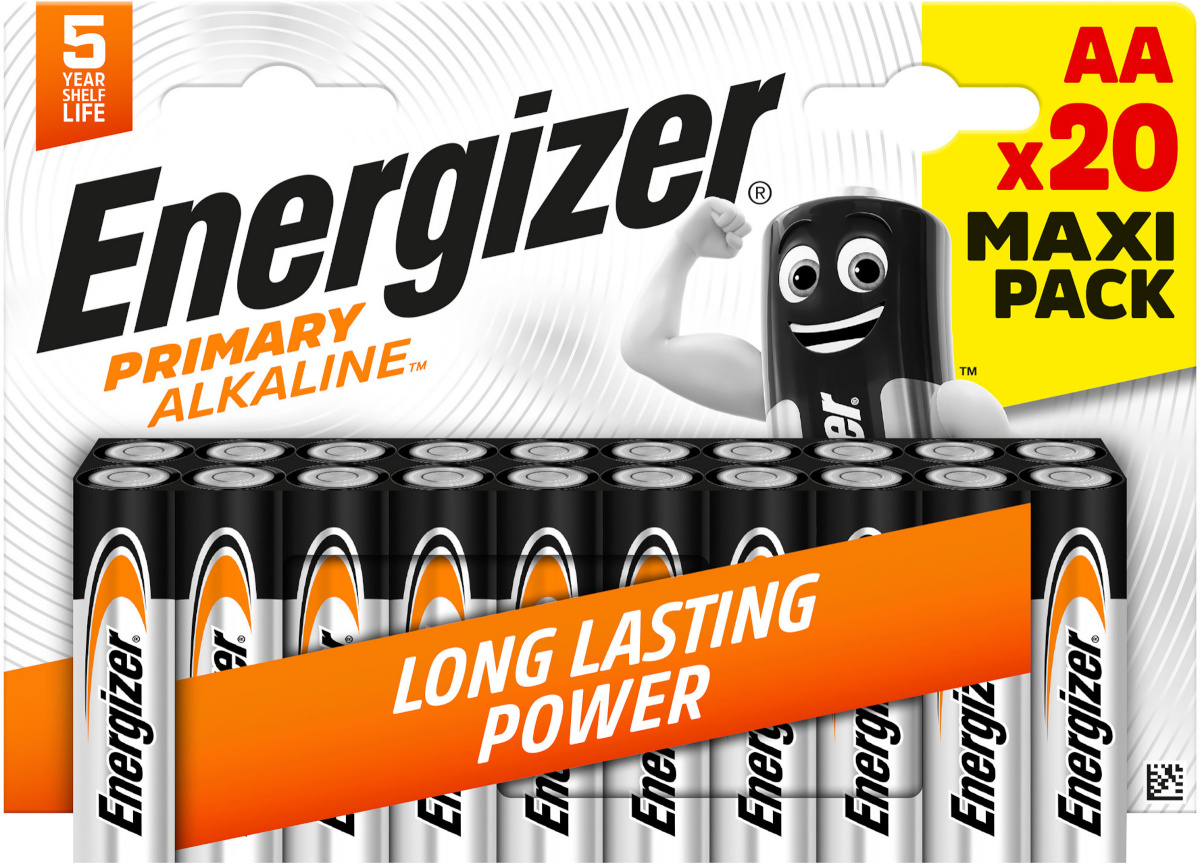 Energizer patarei Energizer Primary Alkaline AA CHP20