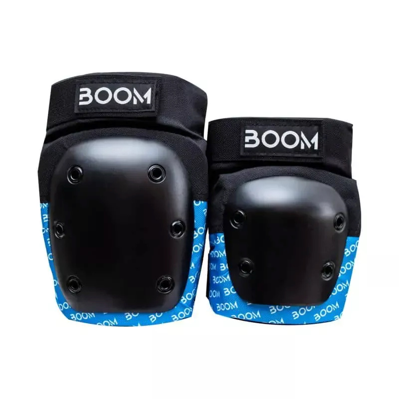 Boom kaitsmed Basic Double Pad Set, sinised, suurus L