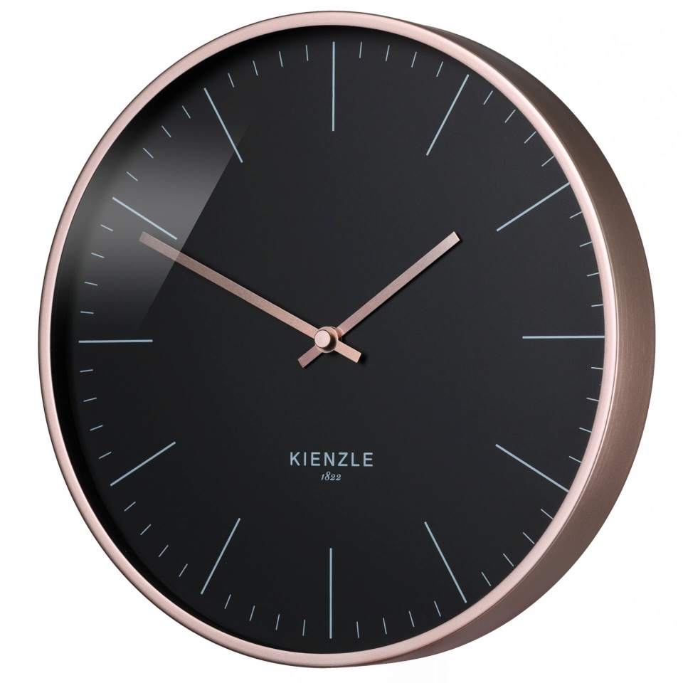 Kienzle KIENZLE DCF Radio-Control.Wall Clock Modern 25cm roosa kuldne/blk.