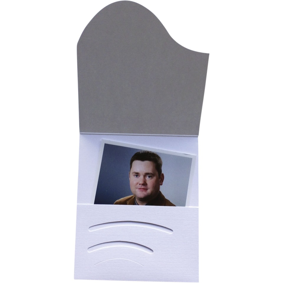 Daiber fototaskud 1x100 Folders Wave valge Linnen 16019