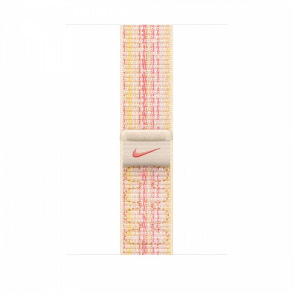 Apple kellarihm Watch Starlight/Pink Nike Sport Loop 45 mm