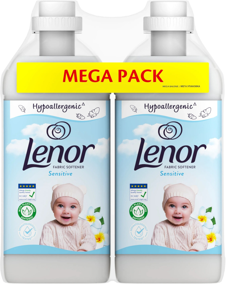Lenor pesuloputusvahend Sensitive, 2x 1230ml