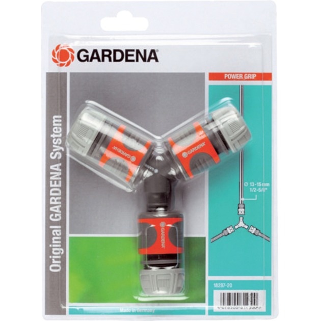 Gardena harukomplekt 18287-20 Branch Set for 13mm (1/2") and 15mm (5/8") Hoses, hall/oranž