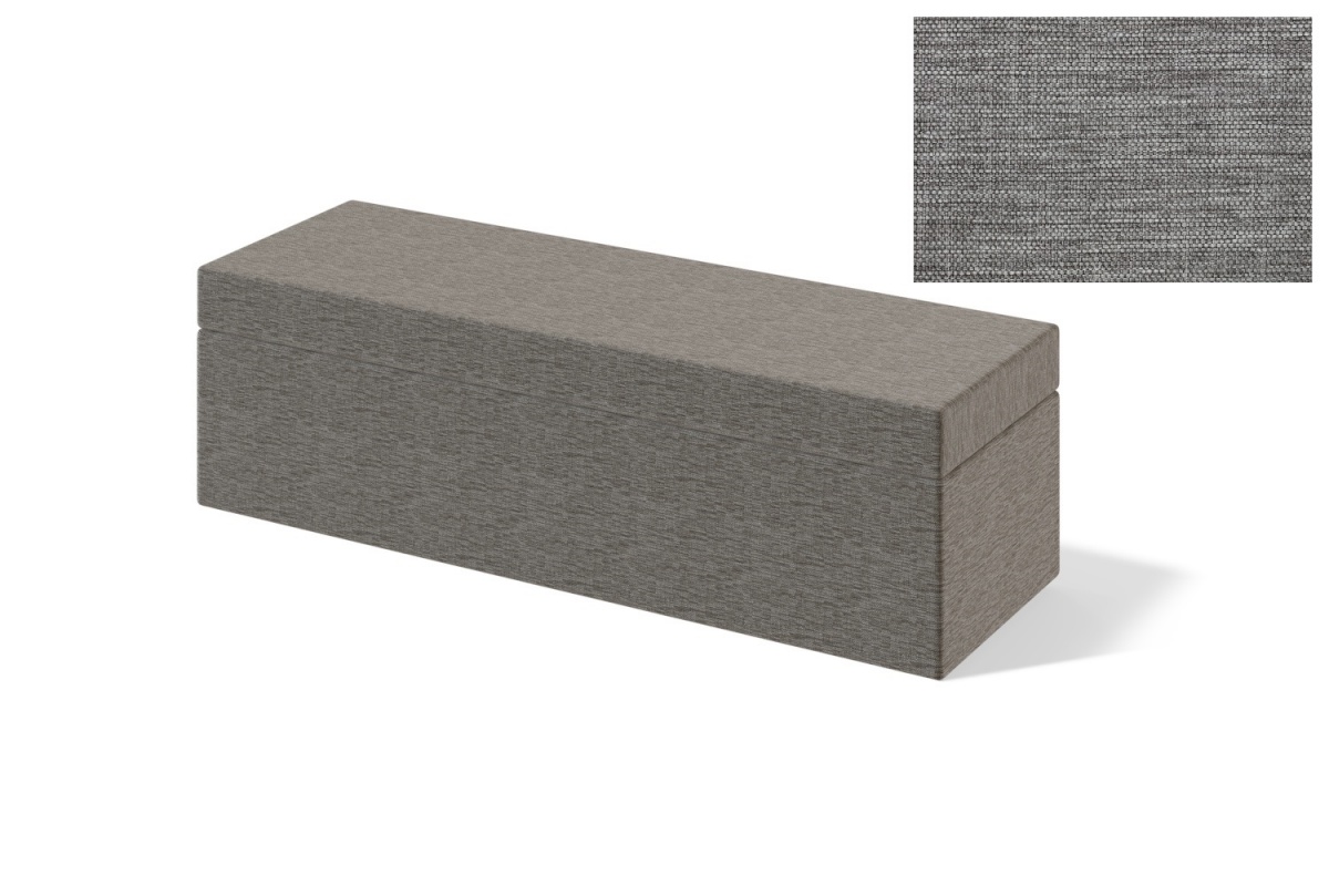 Sleepwell jalutsikast kontinentaalvoodile RED/BLACK PLAIN, 120x47x50cm, MANGO helehall