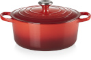 Le Creuset küpsetusvorm Signature Roaster Round, 24cm, punane