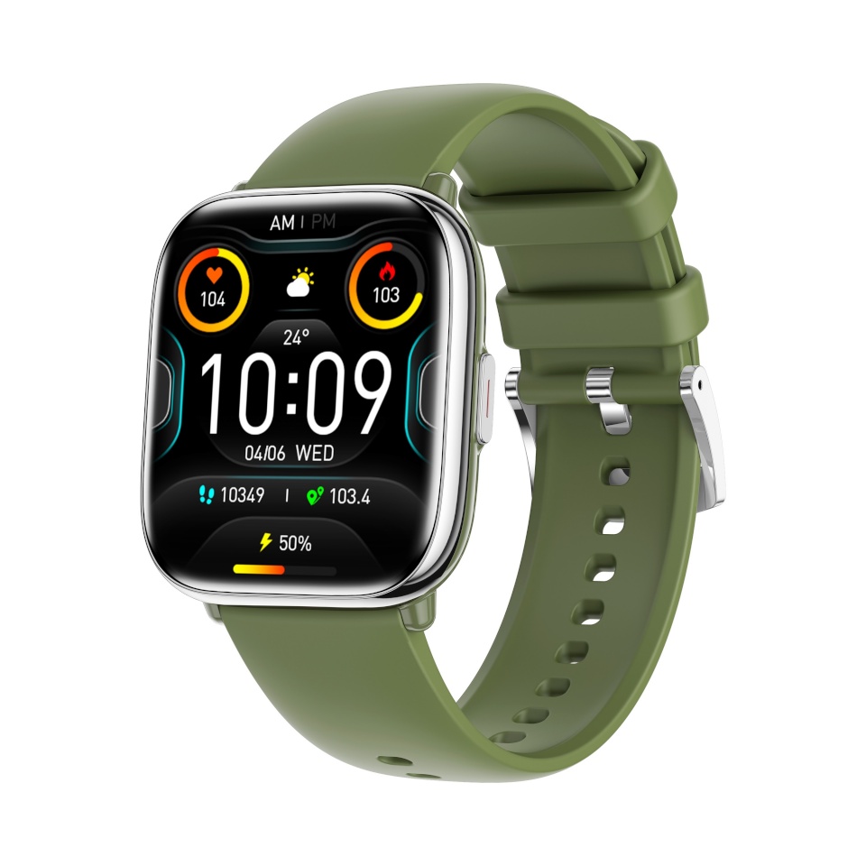 Myphone myPhone Watch Pastel | Smart watch | AMOLED | 1.75" | Waterproof | hõbedane roheline
