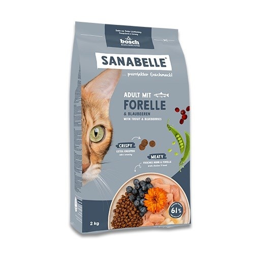 Bosch kuivtoit kassile Sanabelle Adult Trout & Blueberries, 2kg