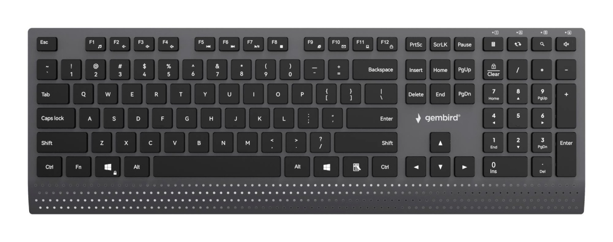 Gembird klaviatuur Multimedia USB ENG must Kb-mch-06