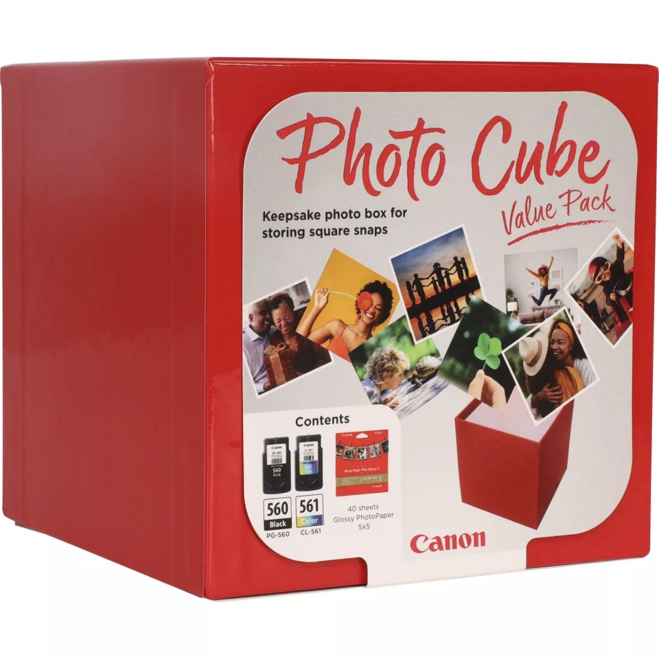 Canon tindikassett Canon PG-560 / CL-561 foto Cube Value Pack PP-201 13x13cm 40 sh.