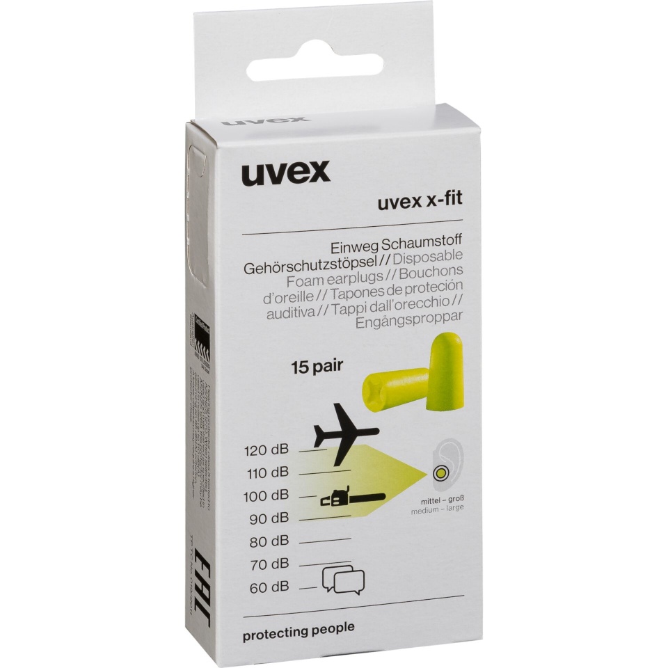 Uvex kuulmiskaitse x-fit Minibox, 15 Paar