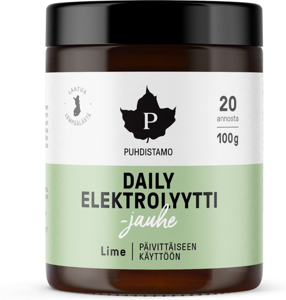 Pudhistamo spordijoogipulber Daily Electrolyte Powder Lime, 100g