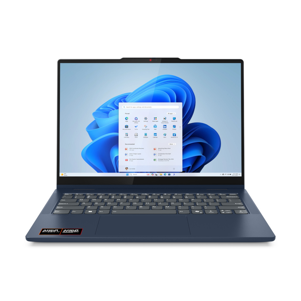 Lenovo sülearvuti IdeaPad 5 2-in-1 14AKP10 Copilot+ PC AMD Ryzen™ AI 7 350 Hybrid (2-in-1) 35.6 cm (14.0") Touchscreen WUXGA 16 GB LPDDR5x-SDRAM 1 TB SSD Wi-Fi 7 (802.11be) Windows 11 Home English sinine New Repack/Repacked