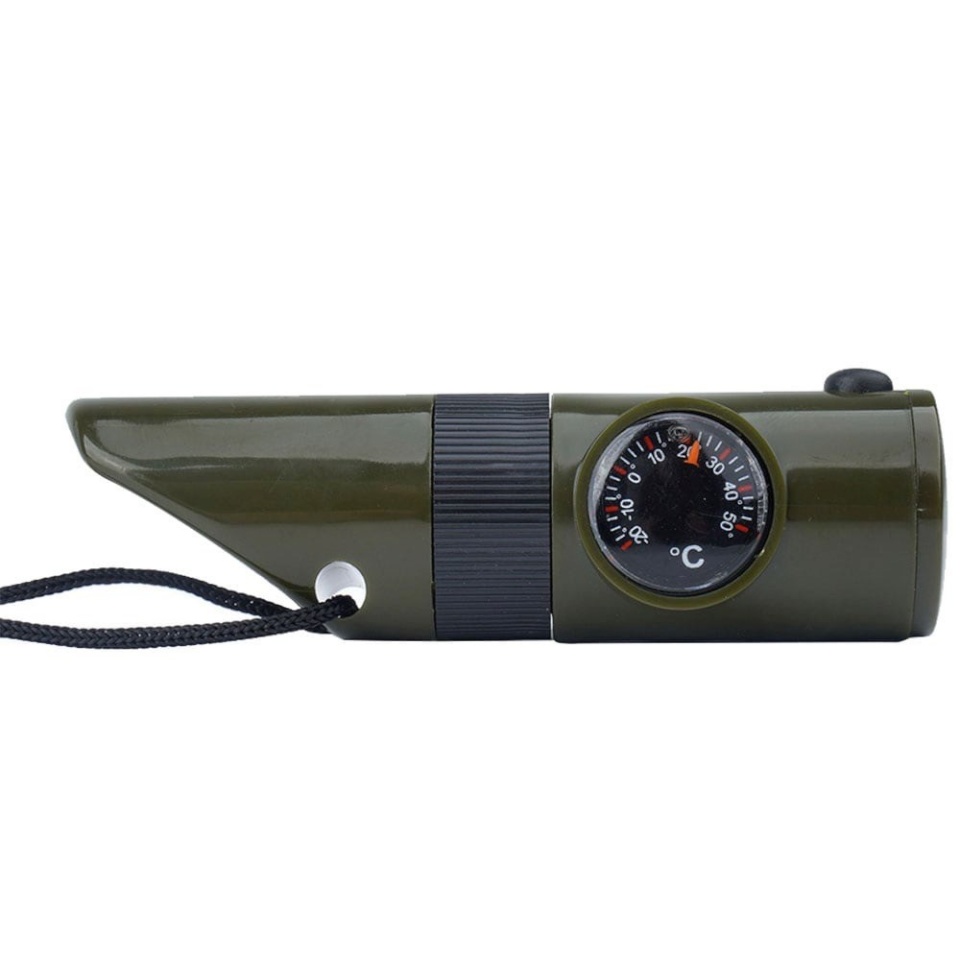 Mil-tec vile Survival whistle 6 in 1 Olive