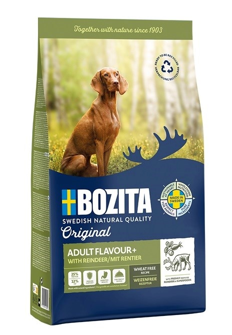 Bozita kuivtoit koerale Original Adult Flavour+ Reindeer, 12kg