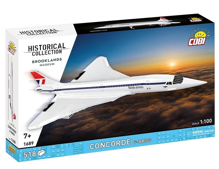 Cobi klotsid Concorde G-BBDG Building Blocks - 518 Pieces